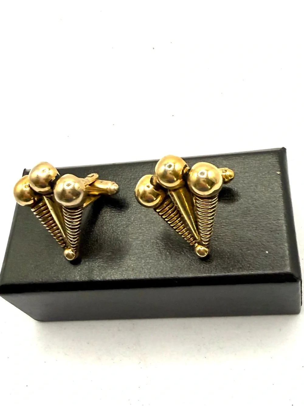 Gold Filled Cone & Sphere Men's Cufflinks